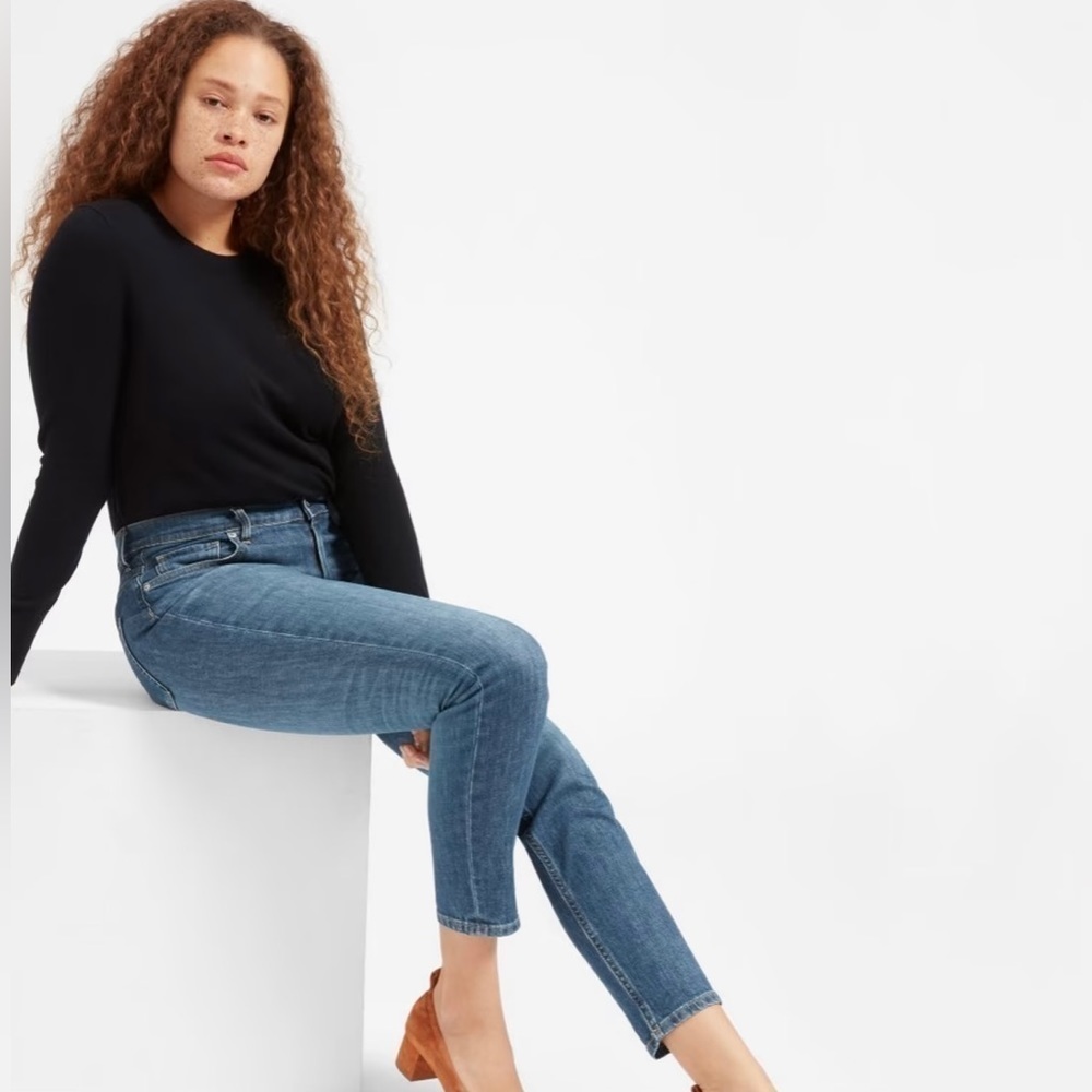 Everlane The Perfect High Rise Ankle Skinny Denim Jeans Women’s 28 - Picture 3 of 13